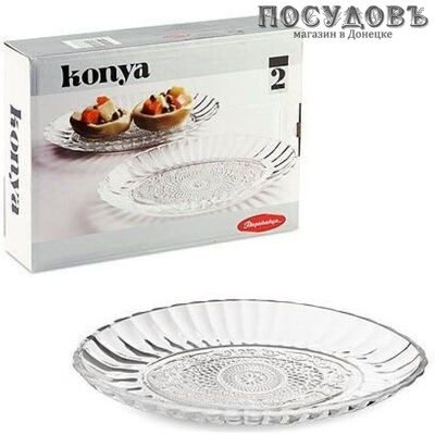 Pasabahce Konya 54322BBFD блюда в наборе, стекло, 220×156 мм, в упаковке 2 шт.