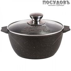 Мечта Гранит Star 42803 кастрюля с крышкой 2,0 л, алюминий литой, гранитное покрытие Greblon 4 слоя