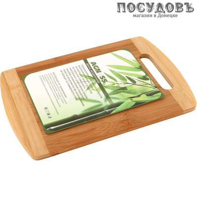 Agness 897-026 доска разделочная, материал бамбук, 300×200×10 мм, 1 шт.