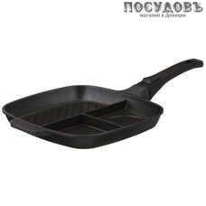 Agness 932-002 сковорода с тремя секциями, алюминий литой, антипригарное покрытие