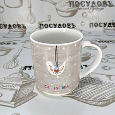 Lefard 260-264 кружка разноцветная Merry Christmas, фарфор, 300 мл 1 шт.
