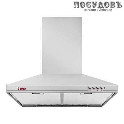 Gefest ВО 10 К45 вытяжка кухонная каминная, ширина 600 мм, белый