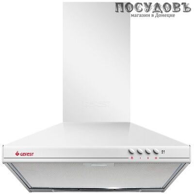 Gefest ВО 11 К45 вытяжка кухонная каминная, ширина 500 мм, белый