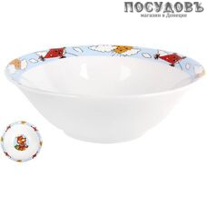 Коралл Веселые зверята ТВЗК салатник, Ø175×55 мм, керамика