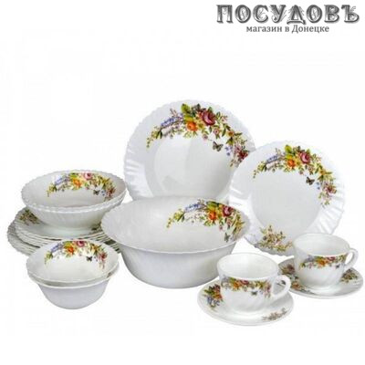 Коралл Charme H06257 сервиз столовый стеклокерамика 38 пр.