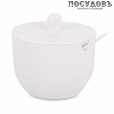 Альтернатива Джелли М8295 сахарница с крышкой, ложкой, 390 мл, полипропилен, белый, 3 пр.