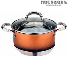 MercuryHaus MC-7084 кастрюля 1,7 л, Ø160 мм, сталь нержавеющая 18/10, семислойное дно