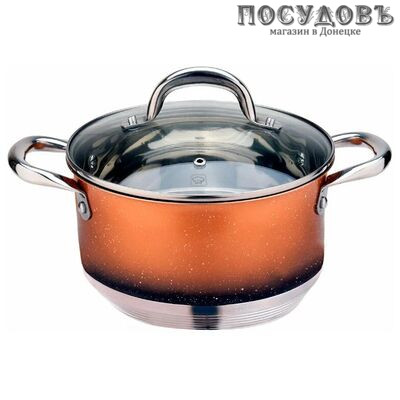 MercuryHaus MC-7084 кастрюля 1,7 л, Ø160 мм, сталь нержавеющая 18/10, семислойное дно