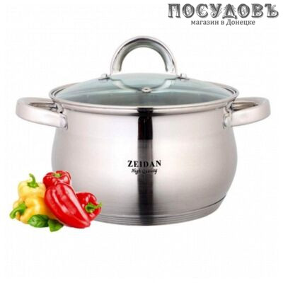 ZEIDAN Z50240 кастрюля 5,1 л, Ø220 мм, сталь нержавеющая, пятислойное дно