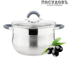 ZEIDAN Z50253 кастрюля 5,1 л, Ø220 мм, сталь нержавеющая, трехслойное дно
