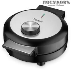 Pioneer SM304D вафельница электрическая Ø190 мм, 1000 Вт, цвет серебристый с черным