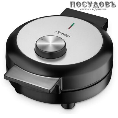Pioneer SM304D вафельница электрическая Ø190 мм, 1000 Вт, цвет серебристый с черным