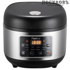 Pioneer MC212 мультиварка 860 Вт, 10 программ, чаша 5,0 л, цвет серебристый с черным