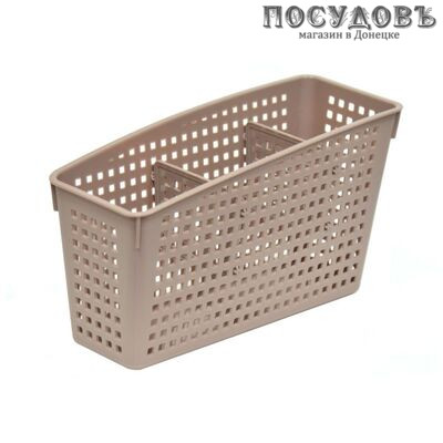 Violet Лофт 4610030797885 органайзер, 3-секционный, полипропилен, 245×95×140 мм, цвет мокка