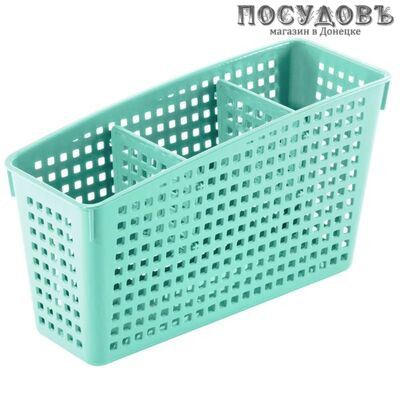 Violet Лофт 4610030796369 органайзер, 3-секционный, полипропилен, 245×95×140 мм, цвет шалфей