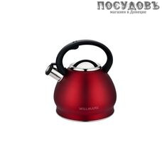 WillMark WTK-4221SS Red чайник со свистком, 3,5 л, сталь нержавеющая, красный