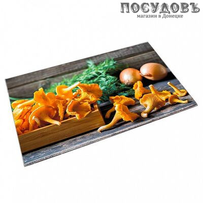 Zeraks Лисички ДВ4-017 доска разделочная, стекло закаленное 230×370 мм