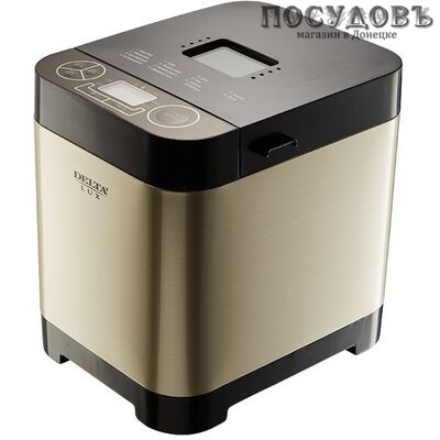 Delta Lux DL-8008В хлебопечь, 500 Вт (500, 750 г) антипригарное покрытие, 13 программ