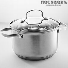 Webber BE-309/2 кастрюля с крышкой, сталь нержавеющая, 4 л, Ø200×125 мм, 2 пр.