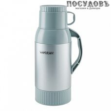 Webber 22018/13 термос, колба стеклянная 1800 мл, корпус сталь, пластик серо-зеленый