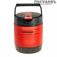 Webber 24009/1Р термос пищевой, колба пластик 1000 мл, корпус пластик красный с черным
