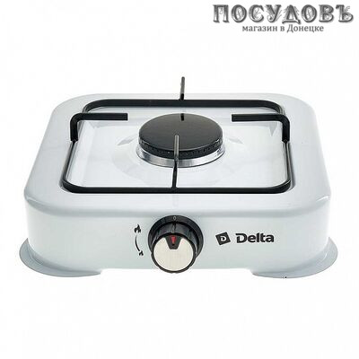 Delta D-2205 плита газовая отдельностоящая, 1-конфорочная, эмалированное покрытие, цвет белый
