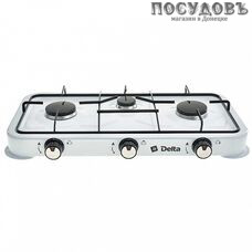 Delta D-2207 плита газовая отдельностоящая, 3-конфорочная, эмалированное покрытие, цвет белый