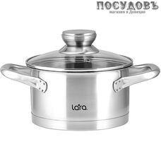 LARA Dynasty LR02-432 кастрюля с крышкой 3,4 л, Ø200 мм, сталь нержавеющая AISI 201, капсульное дно