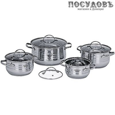 ZEIDAN Z-50807 набор кастрюль, сталь нержавеющая, 8 пр.