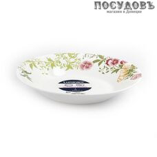 Luminarc Latone L8315 тарелка глубокая, стекло упрочненное, цвет белый с рисунком, Ø230 мм, Франция 1 шт.