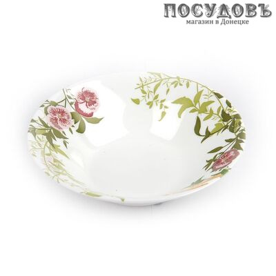 Luminarc Latone L9103 салатник, стекло упрочненное, цвет белый с рисунком, Ø180 мм, Франция 1 шт.