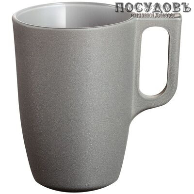 Luminarc Loft Stony L0982 кружка, 320 мл, стекло упрочненное, серый, Франция