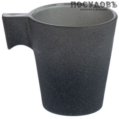 Luminarc Loft Stony L0992 кружка, 80 мл, стекло упрочненное, черный мрамор, Франция