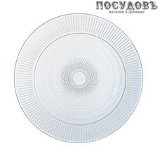 Luminarc Louison L4210 тарелка обеденная, стекло упрочненное, цвет прозрачный, Ø250 мм, Франция 1 шт.
