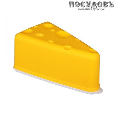 Альтернатива М4672 контейнер для сыра с крышкой, цвет желтый, 195×105×80 мм, полипропилен