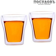 Backman BM-0311 стакан с двойными стенками, стекло термостойкое, 2 шт.