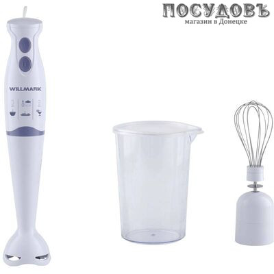 WillMark PHB 512W блендер с венчиком и стаканом, 500 Вт, цвет белый