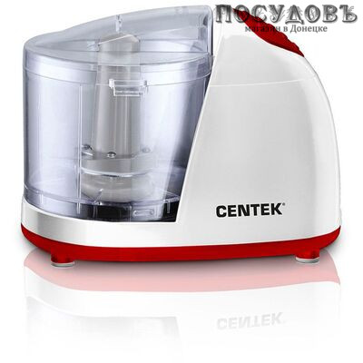 Centek CT-1390 чоппер-измельчитель 300 Вт, чаша пластиковая 350 мл, одна пара ножей, цвет белый