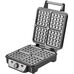 Centek CT-1453 вафельница электрическая 240×240 мм, 1100 Вт, цвет металлик с черным