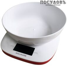 WillMark WKS-1866В весы кухонные с чашей, до 5,0 кг, цвет белый, гарантия 1 год