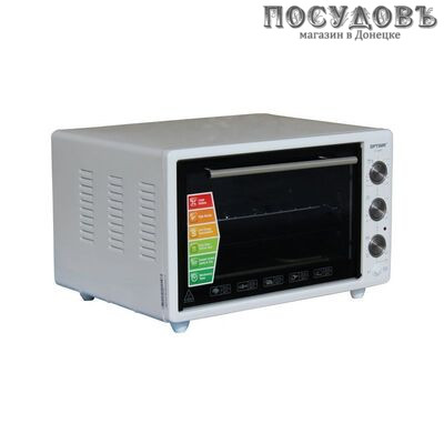 Optima ОТ-36WP электрическая печь отдельностоящая 1400 Вт 36 л, с грилем, без конфорок, белая