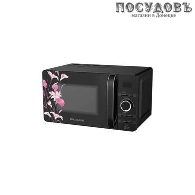 WillMark WMO-207DH отдельностоящая микроволновая печь, 700 Вт, 20 л, черный