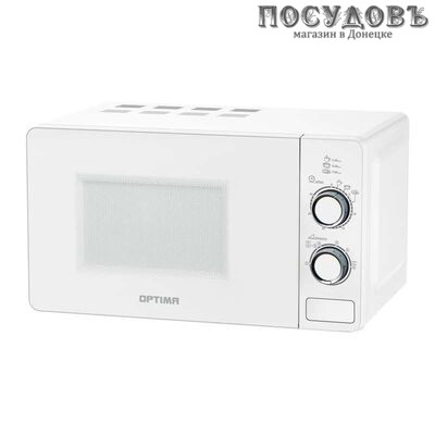 Optima MO-2110W отдельностоящая микроволновая печь, 700 Вт, 20 л, белая