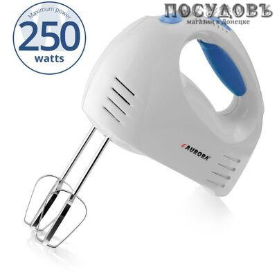 Aurora AU 408 миксер ручной, 250 Вт, 7 скоростей, цвет белый