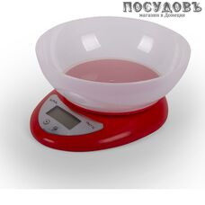 Vail VL-5811 весы кухонные с чашей, до 5,0 кг, цвет красный