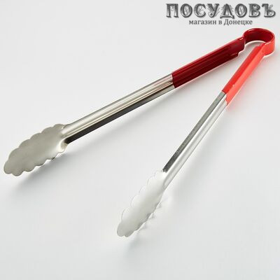 Alpenkok AK-5232, щипцы кулинарные, 360 мм, сталь нержавеющая, цвет красный