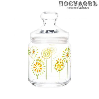 Luminarc Cotton Flower Q4103 банка для хранения с герметичной крышкой, 750 мл, стекло