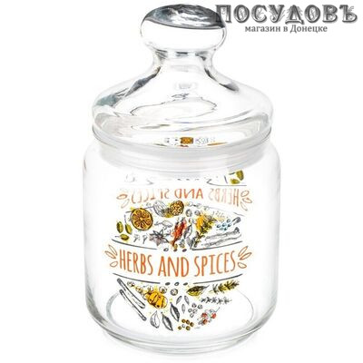 Luminarc Herbs & Spices Q4178 банка для хранения с герметичной крышкой, 500 мл, стекло