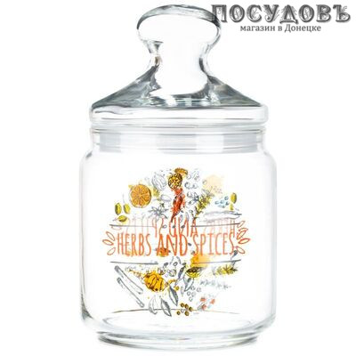 Luminarc Herbs & Spices Q4179 банка для хранения с герметичной крышкой, 750 мл, стекло