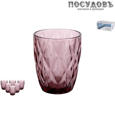 Коралл Тебриз GB2604D5209LJ, стаканы в наборе 240 мл, стекло, в упаковке 6 шт.
